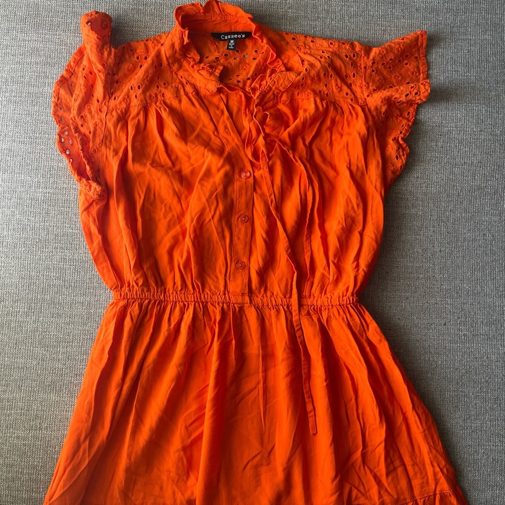 Cassee’s Vibrant Orange Maxi Dress Size M